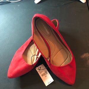 NWT Lane Bryant Red Flats 10W